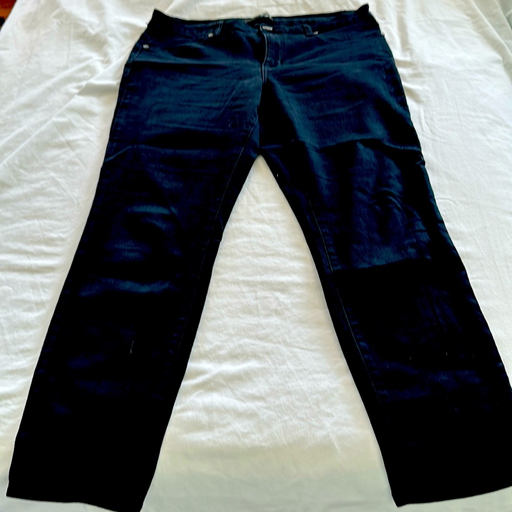 1822 black denim jeggings size 14.